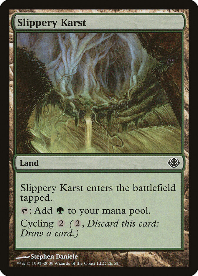 Slippery Karst (26) - Duel Decks: Garruk vs. Liliana (DDD)