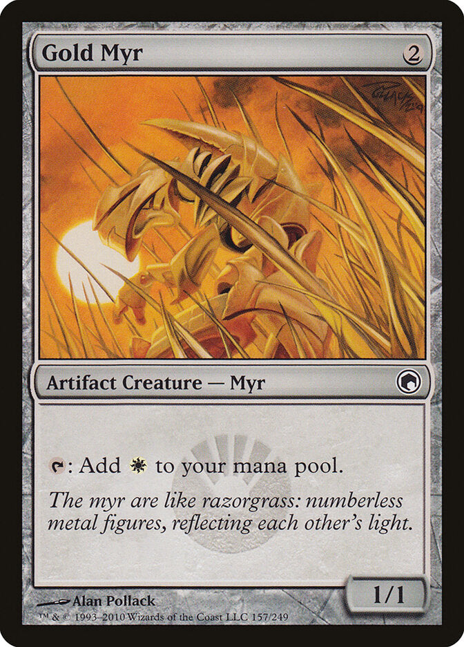 Gold Myr (157) - Scars of Mirrodin (SOM)