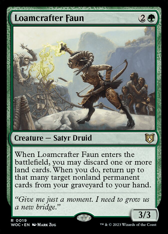 Loamcrafter Faun (19) - Wilds of Eldraine Commander (WOC)