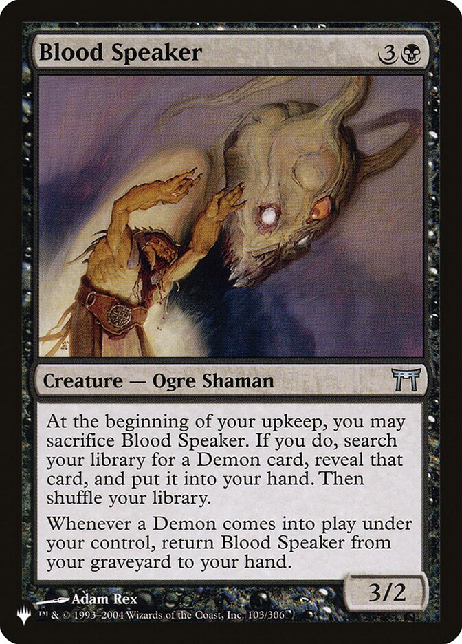 Blood Speaker (CHK-103) - The List (PLST)