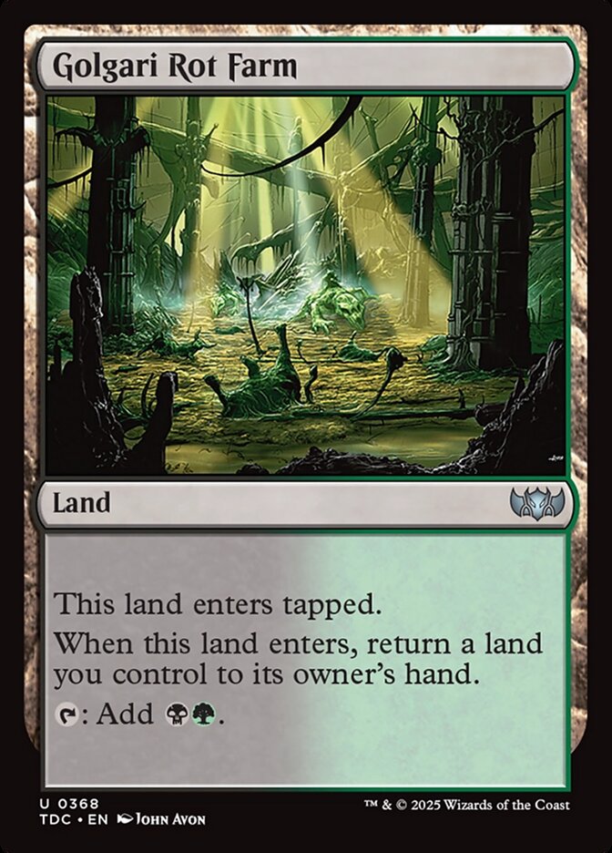 Golgari Rot Farm (368) - Tarkir: Dragonstorm Commander (TDC)