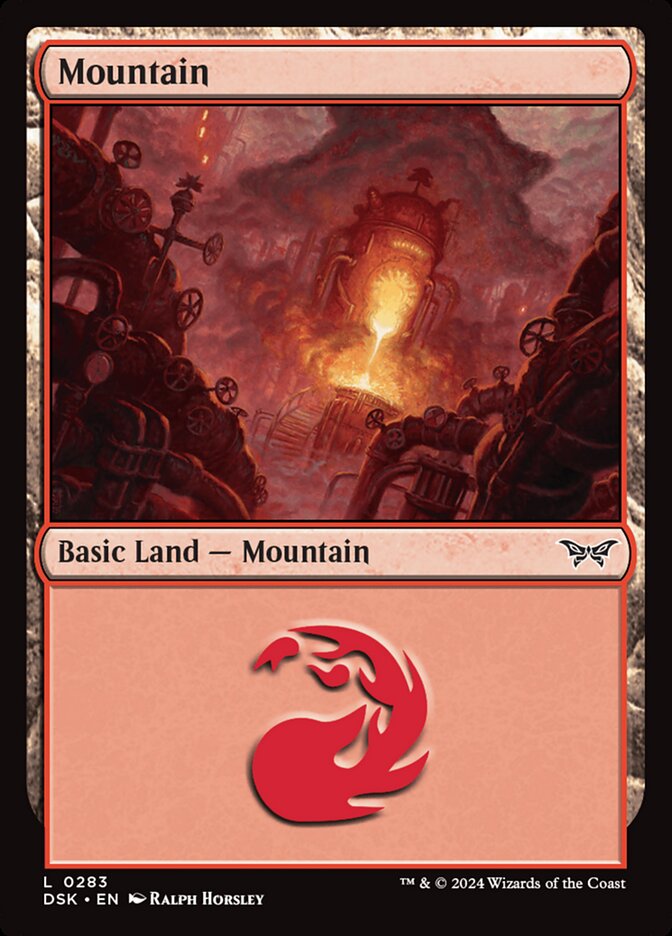 Mountain (283) - [Foil] Duskmourn: House of Horror (DSK)
