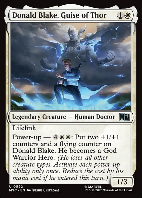 Donald Blake, Guise of Thor (592) - Marvel Super Heroes Commander (MSC)