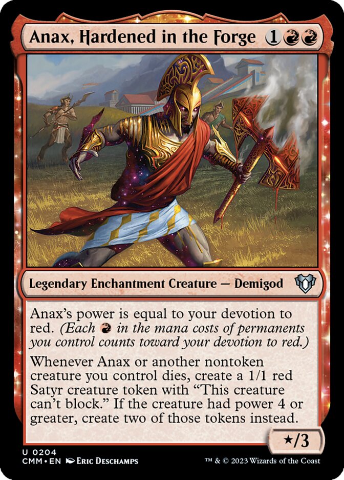 Anax, Hardened in the Forge (204) - Commander Masters (CMM)