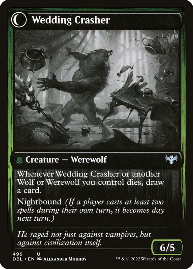 Wolfkin Outcast // Wedding Crasher (496) - Innistrad: Double Feature (DBL)