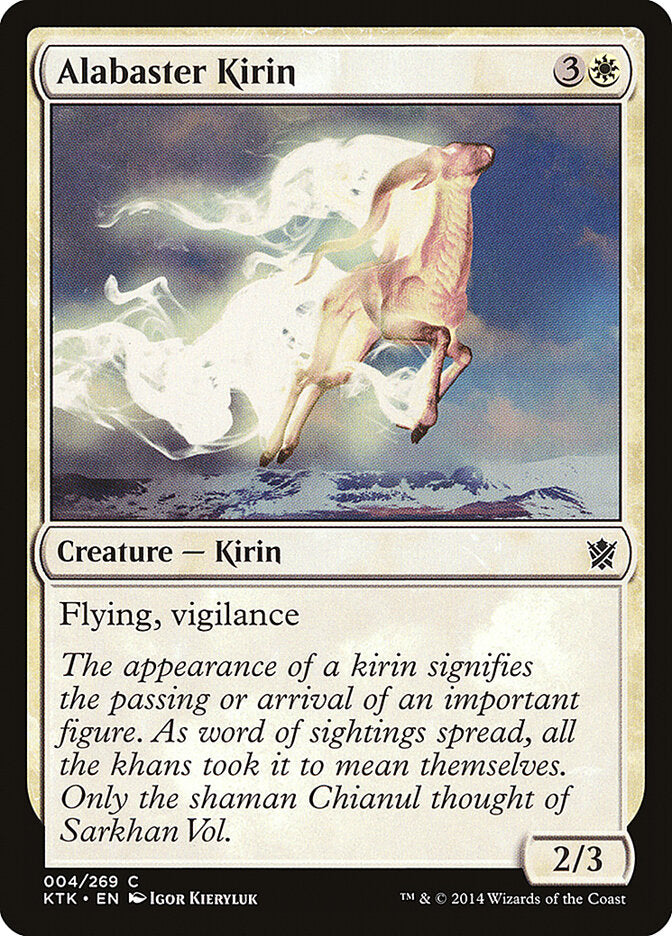 Alabaster Kirin (4) - Khans of Tarkir (KTK)