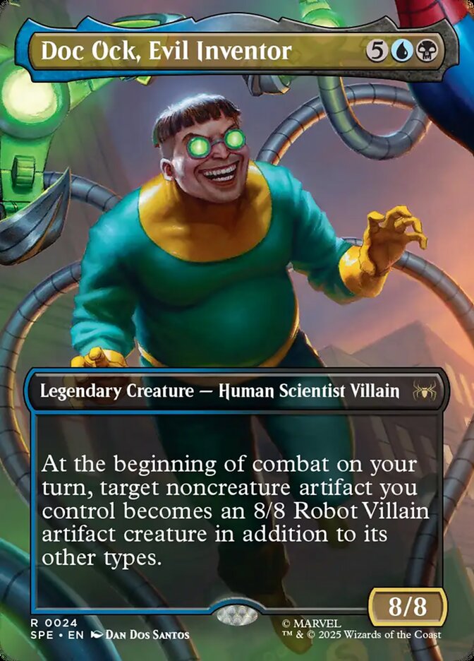 Doc Ock, Evil Inventor (24) - [Foil, Borderless] Marvel's Spider-Man Eternal (SPE)