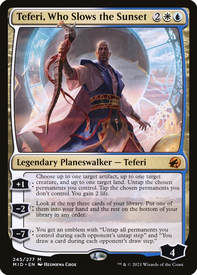 Teferi, Who Slows the Sunset (245) - Innistrad: Midnight Hunt (MID)