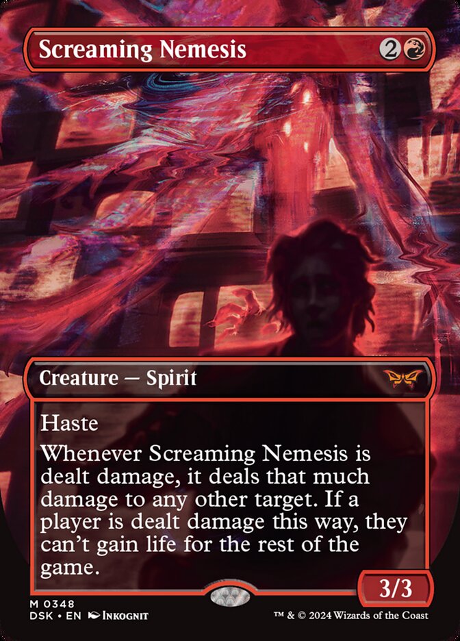 Screaming Nemesis - [Foil, Borderless] Duskmourn: House of Horror (DSK)