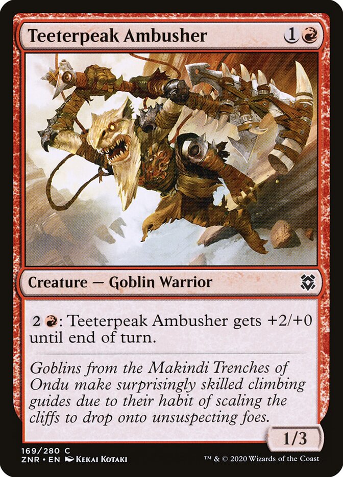 Teeterpeak Ambusher (169) - Zendikar Rising (ZNR)