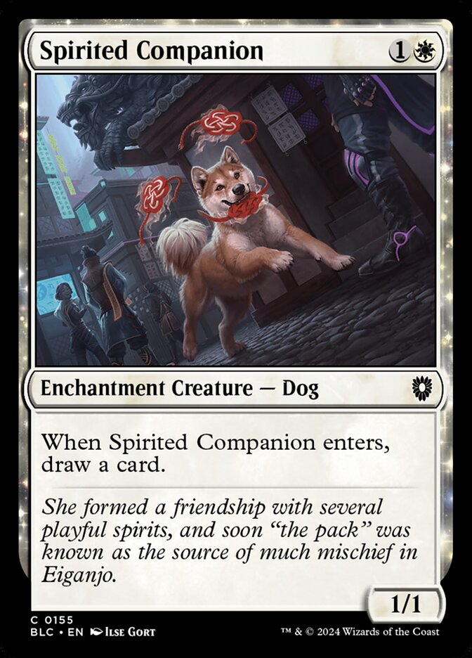 Spirited Companion (155) - Bloomburrow Commander (BLC)