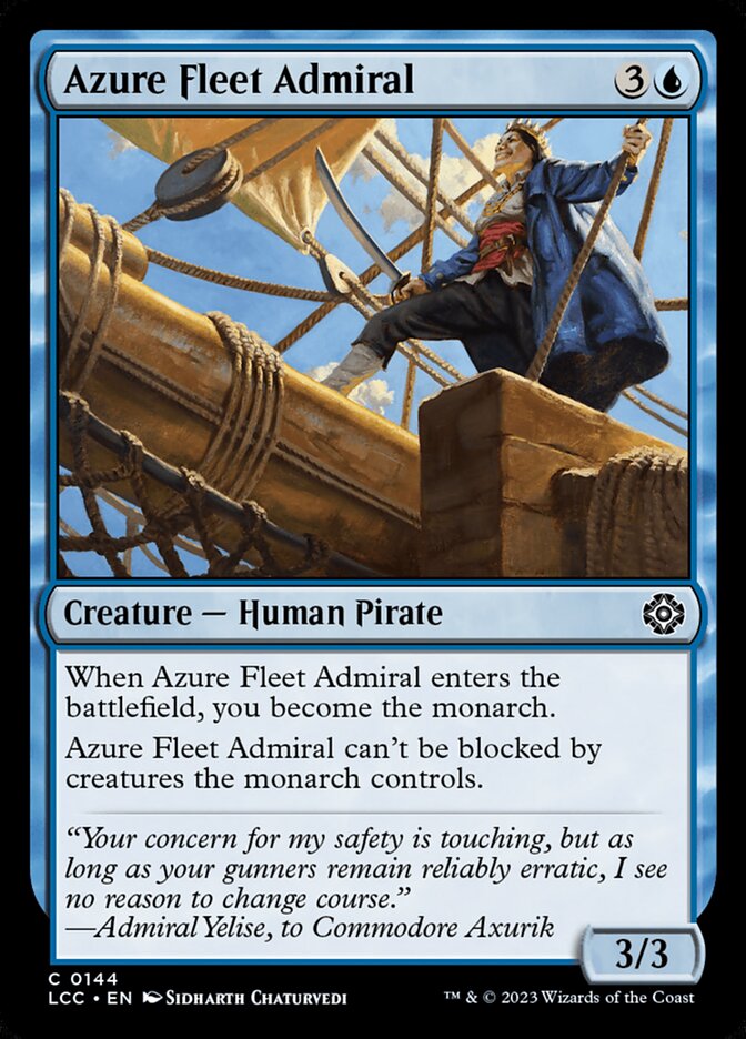 Azure Fleet Admiral (144) - The Lost Caverns of Ixalan Commander (LCC)