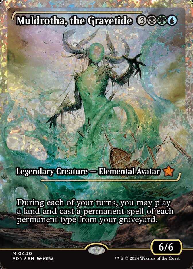 Muldrotha, the Gravetide - [Fractured Foil, Showcase] Foundations (FDN)