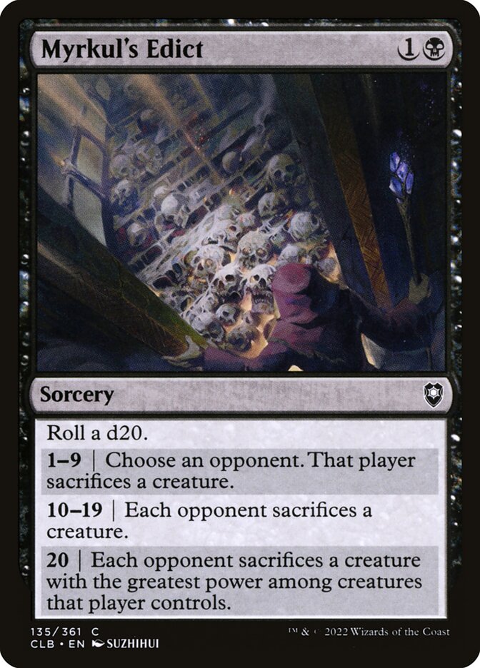 Myrkul's Edict (135) - Commander Legends: Battle for Baldur's Gate (CLB)