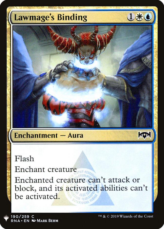 Lawmage's Binding (RNA-190) - The List (PLST)