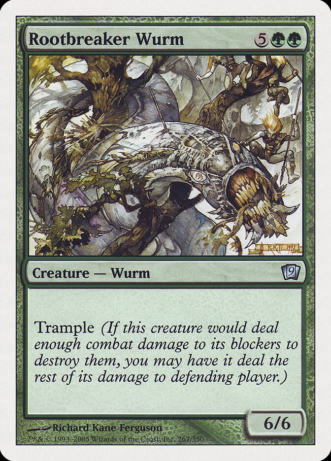 Rootbreaker Wurm (267) - Ninth Edition (9ED)