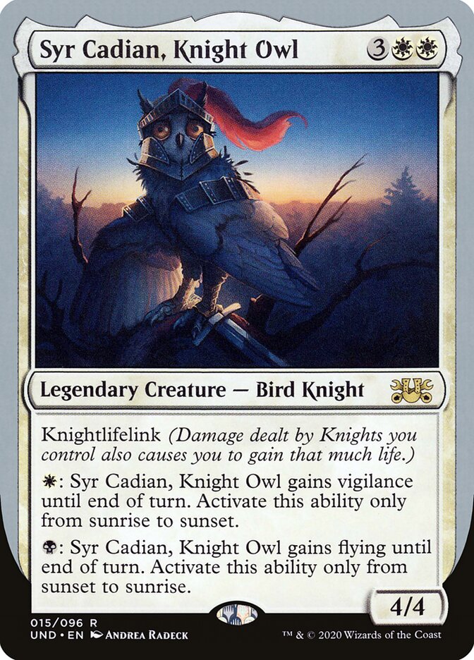Syr Cadian, Knight Owl (15) - Unsanctioned (UND)