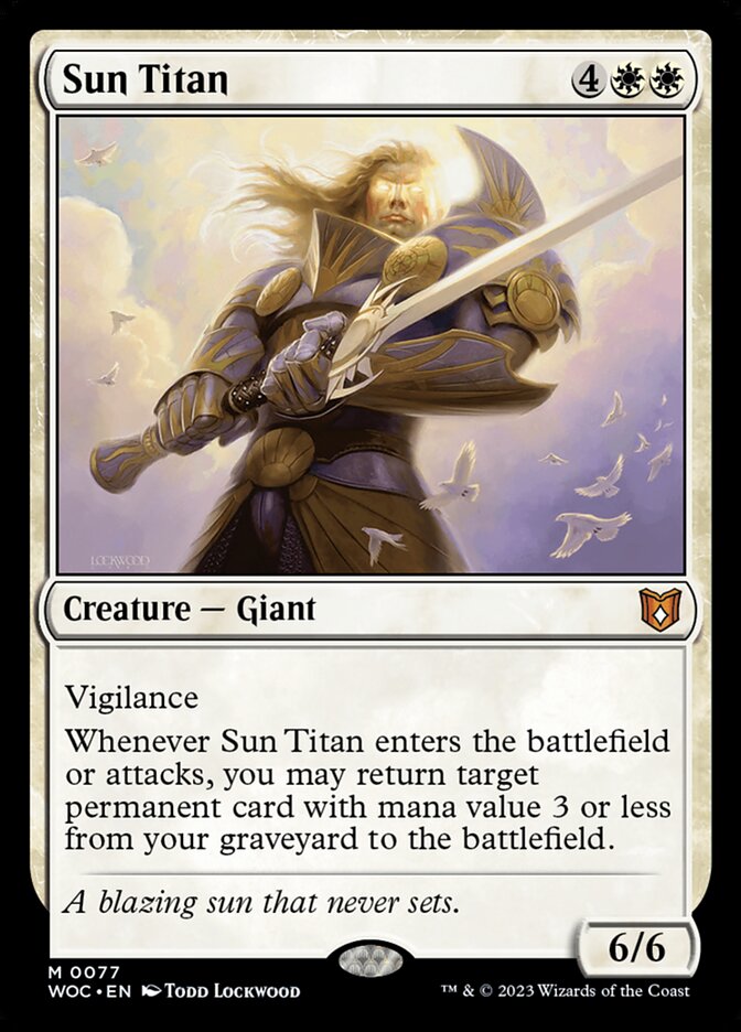 Sun Titan (77) - Wilds of Eldraine Commander (WOC)