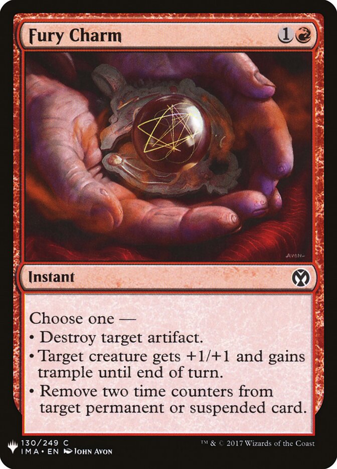 Fury Charm (IMA-130) - The List (PLST)