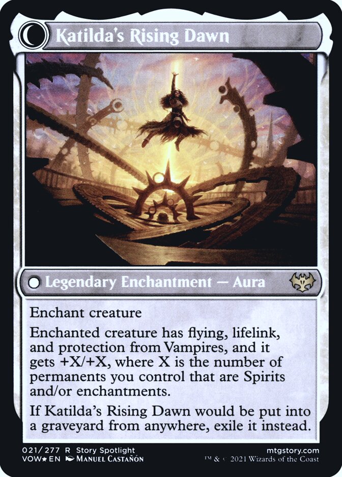 Katilda, Dawnhart Martyr // Katilda's Rising Dawn (21s) - Innistrad: Crimson Vow Promos (PVOW)