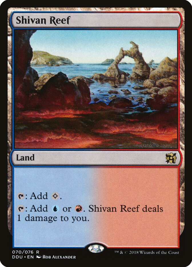 Shivan Reef (70) - Duel Decks: Elves vs. Inventors (DDU)