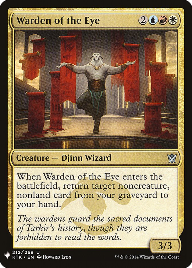 Warden of the Eye - The List (PLST)