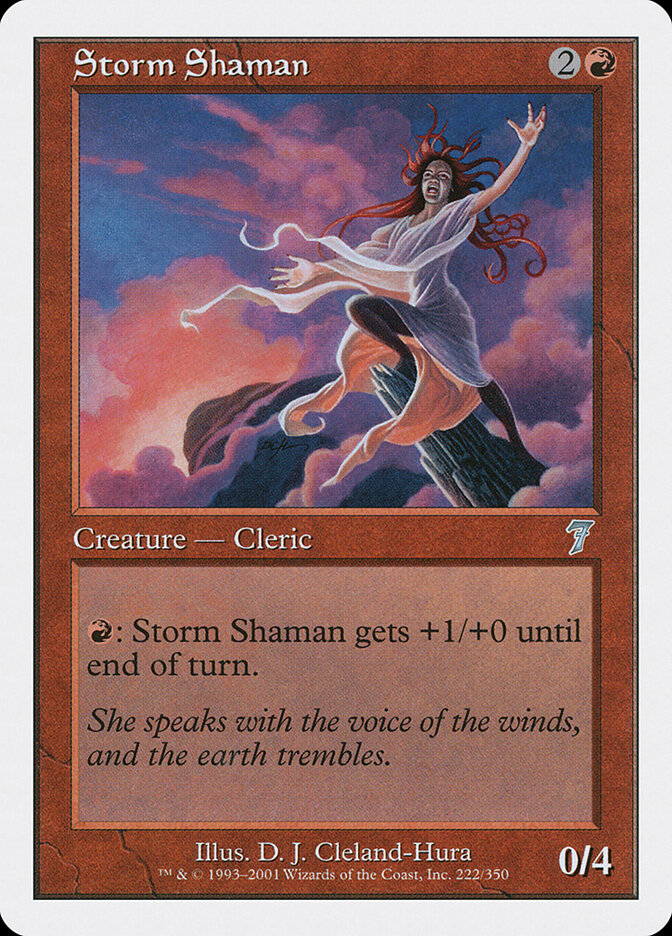 Storm Shaman (222) - Seventh Edition (7ED)