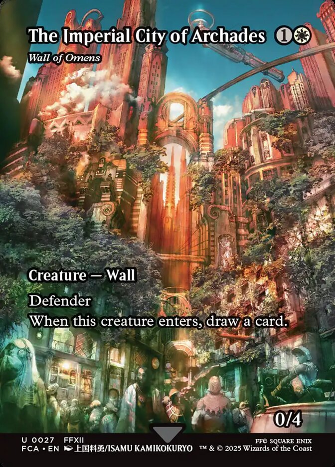 The Imperial City of Archades - Wall of Omens (27) - [Foil, Borderless] Final Fantasy: Through the Ages (FCA)