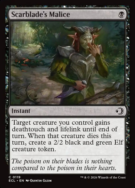 Scarblade's Malice (119) - Lorwyn Eclipsed (ECL)