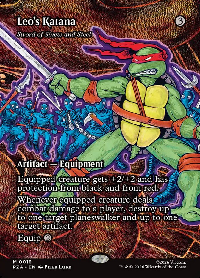 Leo's Katana - Sword of Sinew and Steel (18) - Teenage Mutant Ninja Turtles Source Material (PZA)