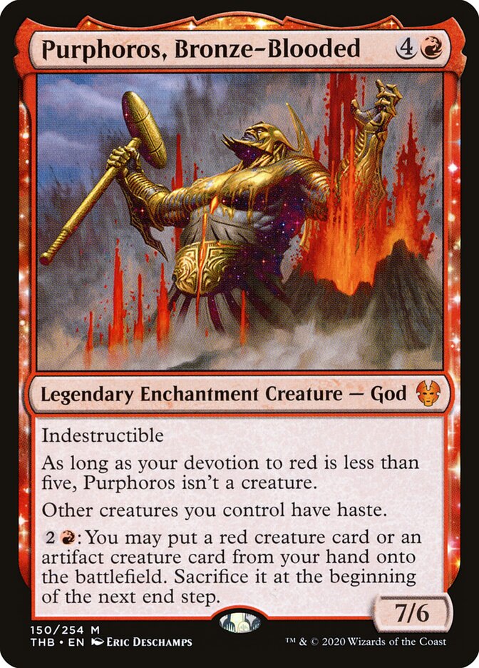 Purphoros, Bronze-Blooded (150) - Theros Beyond Death (THB)