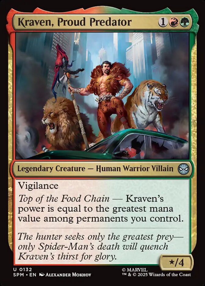 Kraven, Proud Predator (132) - [Foil] Marvel's Spider-Man (SPM)