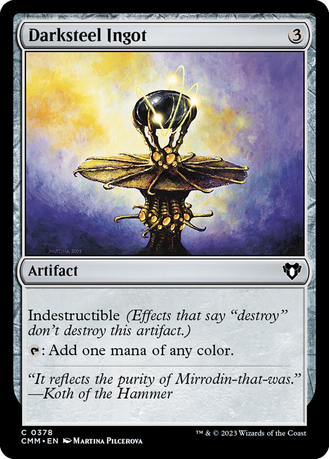 Darksteel Ingot (378) - Commander Masters (CMM)
