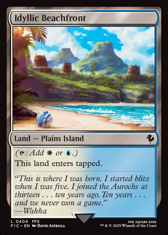 Idyllic Beachfront (404) - [Surge Foil] Final Fantasy Commander (FIC)