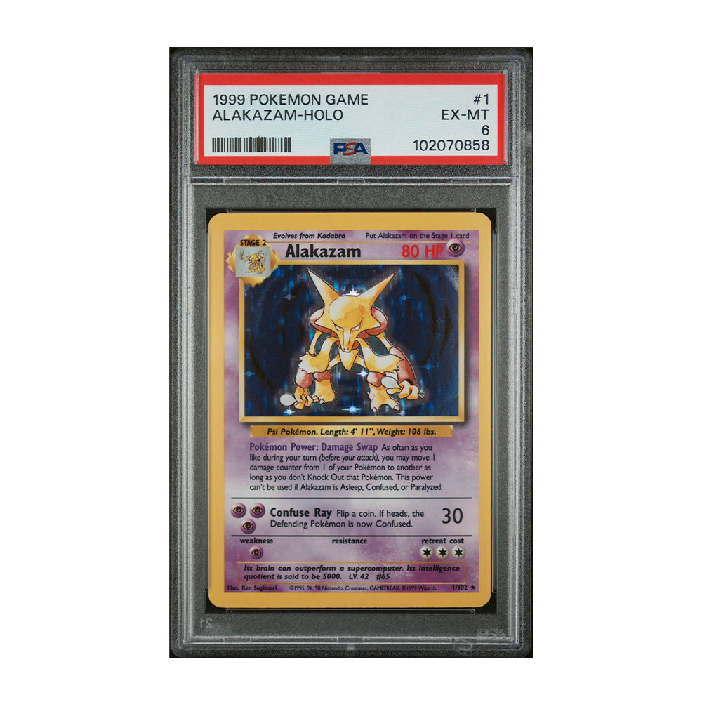 Alakazam - [Holo, Graded PSA 6] Base Set