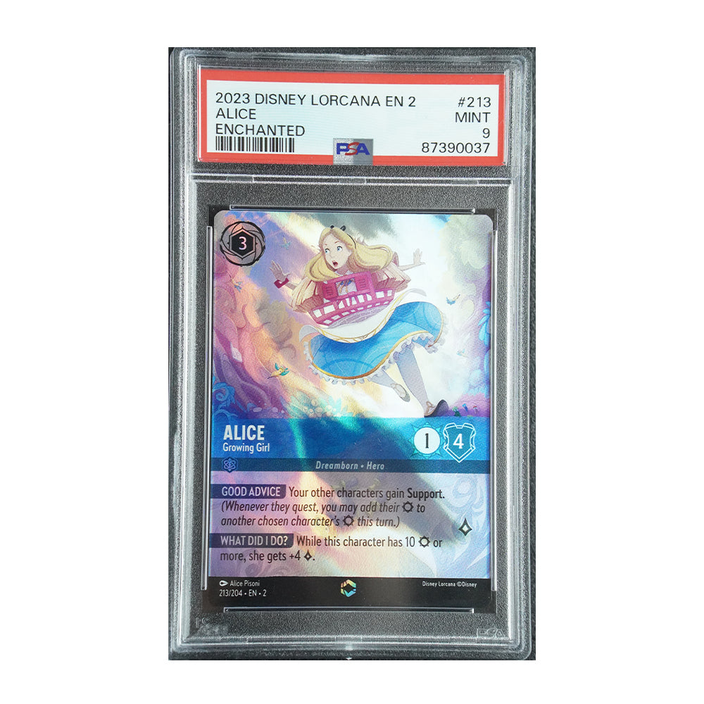 Alice - Growing Girl - [Foil, Enchanted, Graded PSA 9] Rise of the Floodborn (2)