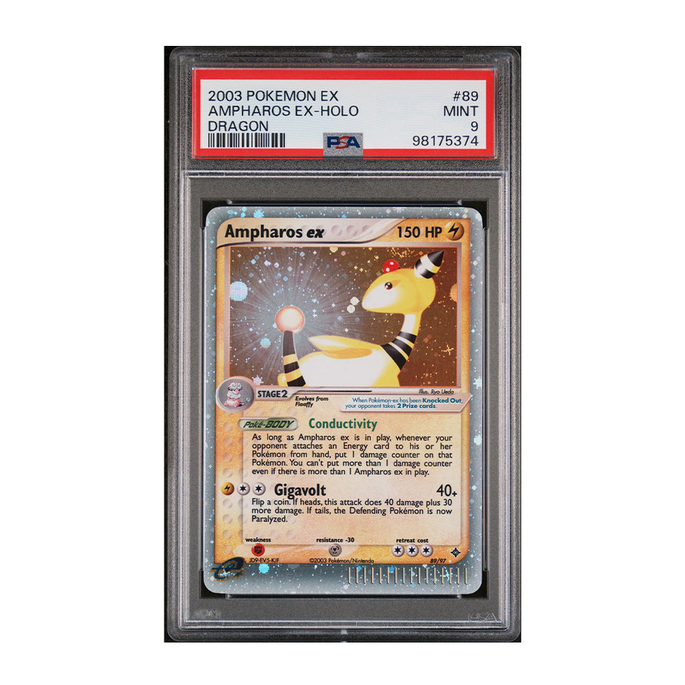 Ampharos ex [Holo, Graded PSA 9] - Dragon (DR)