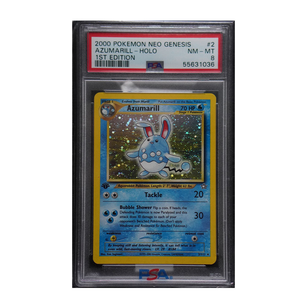 Azumarill [1st Edition, Holo, Graded PSA 8] - Neo Genesis (N1)