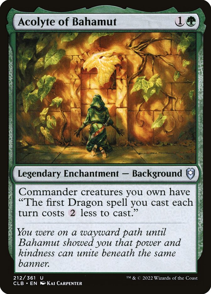 Acolyte of Bahamut (212) - Commander Legends: Battle for Baldur's Gate (CLB)