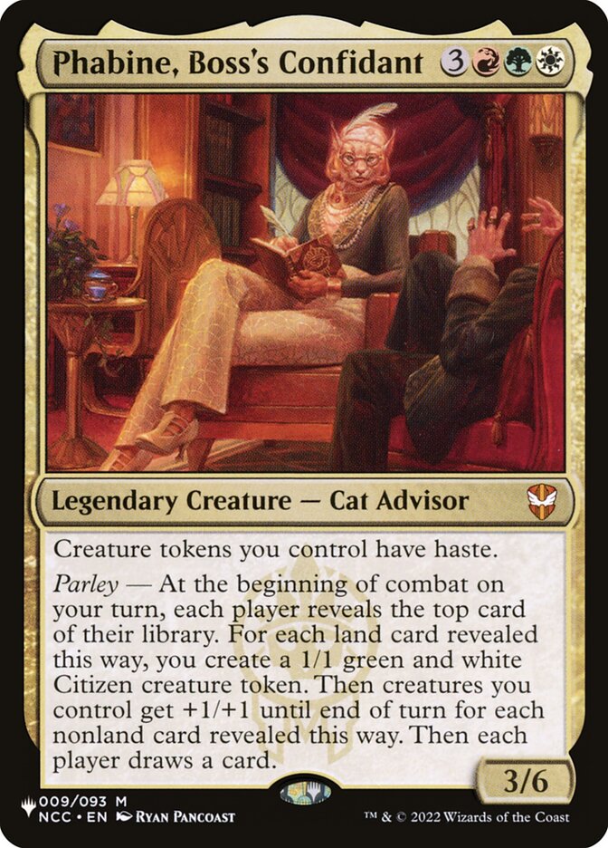 Phabine, Boss's Confidant (NCC-9) - The List (PLST)