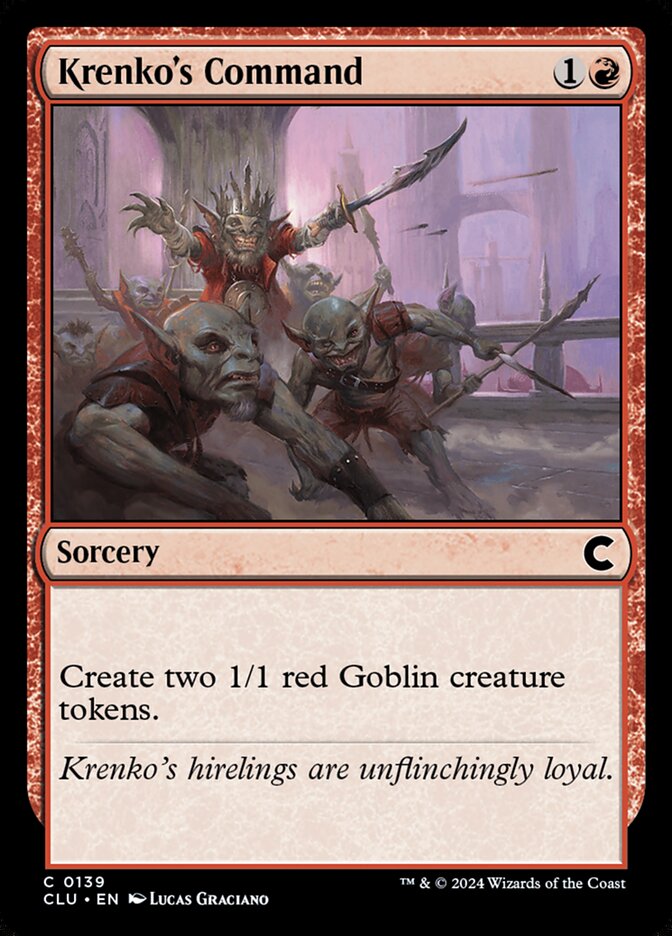 Krenko's Command (139) - Ravnica: Clue Edition (CLU)