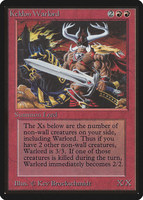 Keldon Warlord (161) - Limited Edition Beta (LEB)