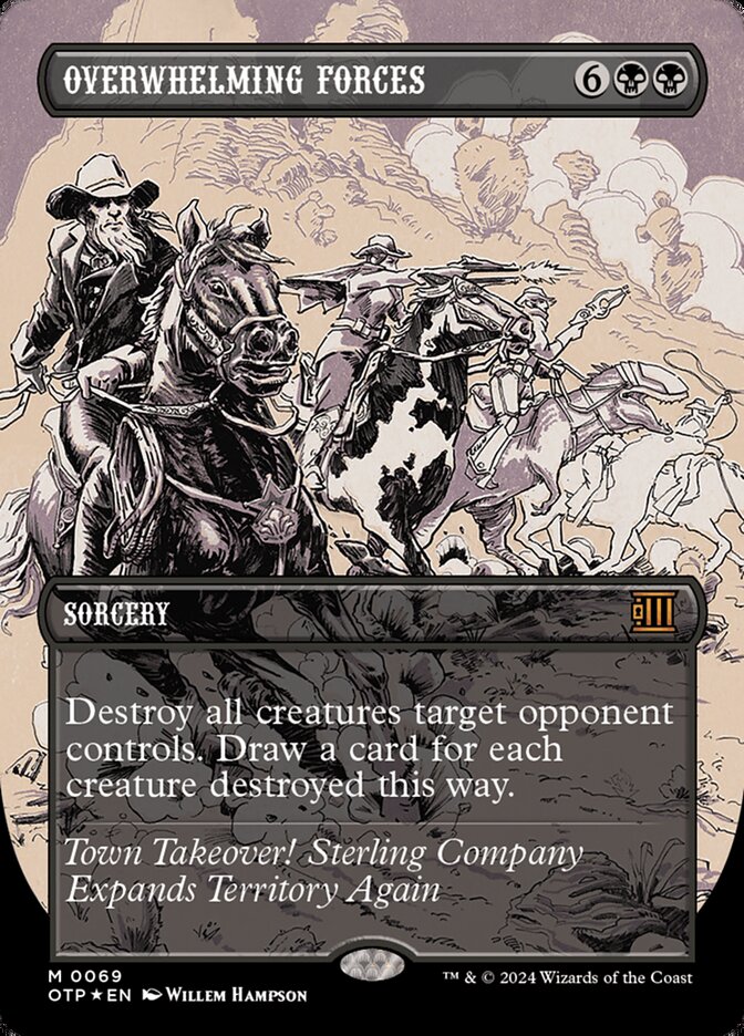 Overwhelming Forces - [Textured Foil, Borderless] Breaking News (OTP)