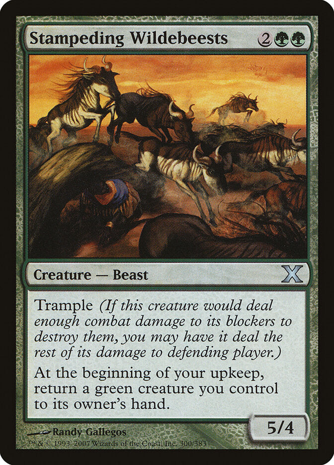 Stampeding Wildebeests (300) - Tenth Edition (10E)