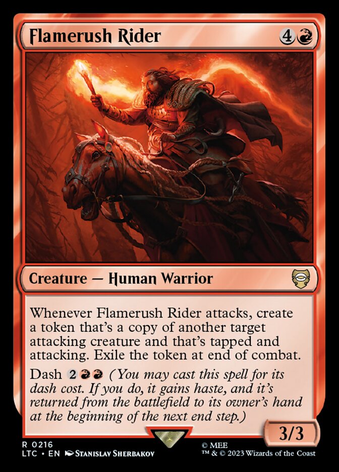 Flamerush Rider (216) - Tales of Middle-earth Commander (LTC)