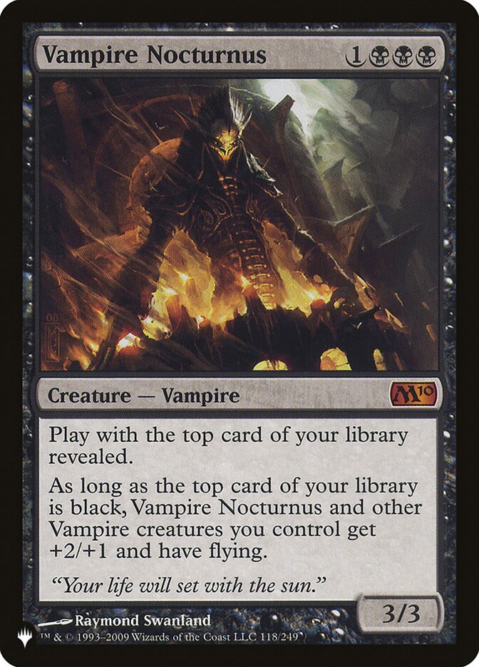 Vampire Nocturnus (M10-118) - The List (PLST)