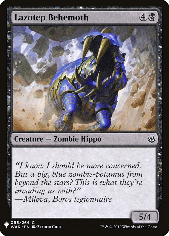 Lazotep Behemoth (WAR-95) - The List (PLST)