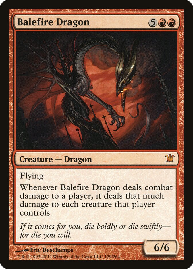 Balefire Dragon (129) - Innistrad (ISD)