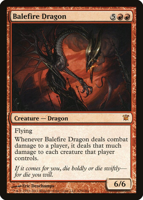 Balefire Dragon (129) - Innistrad (ISD)