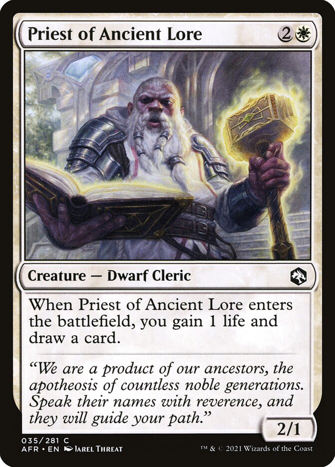 Priest of Ancient Lore (35) - Adventures in the Forgotten Realms (AFR)